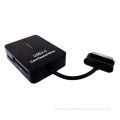 5 In1 Usb Host Otg Card Reader Adapter Bk For Samsung Galaxy Tab 10.1 P7500 P7510